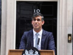 Outgoing Prime Minister Rishi Sunak will step down as tory leader (James Manning/PA)
