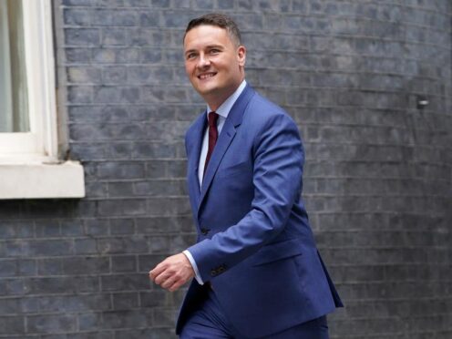 Wes Streeting has promised to contact junior doctors in England on July 5 over the ongoing pay dispute (Lucy North/PA)