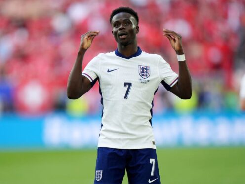 Bukayo Saka was inundated with praise for his man-of-the-match performance against Switzerland (Bradley Collyer/PA)