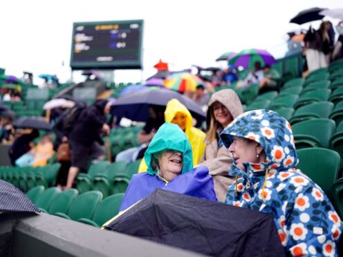 Rain delays have been a regular occurrence at Wimbledon this year (Zac Goodwin/PA)