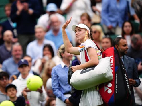 Elena Rybakina advanced to the last eight (Aaron Chown/PA)