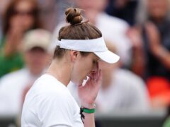 Elina Svitolina became tearful after her fourth-round victory (John Walton/PA)