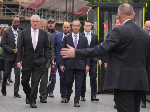 Reform UK’s new MPs arrived at Parliament for the first time on Tuesday. (Maja Smiejkowska/PA)