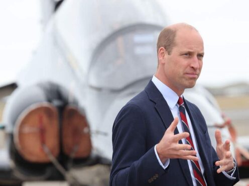 The Prince of Wales at RAF Valley (Chris Jackson/PA)