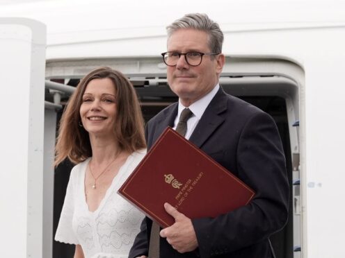 Prime Minister Sir Keir Starmer and his wife Victoria (Stefan Rousseau/PA)