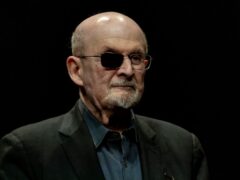 Sir Salman Rushdie was stabbed while on stage in a US theatre 2022 (AP Photo/Ebrahim Noroozi, File)