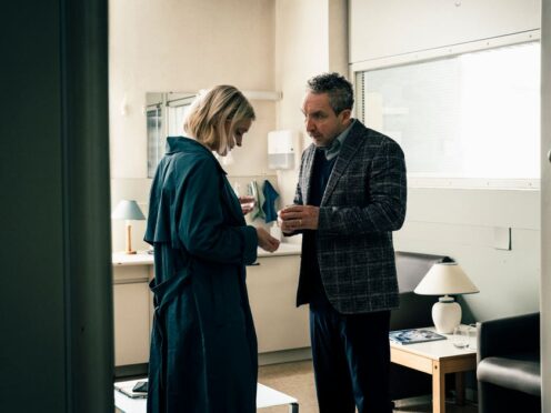 Dr Susannah Newman, played by Anne-Marie Duff, meets with Alistair Underwood, played by Eddie Marsan, in Suspect series two (Channel 4/PA)
