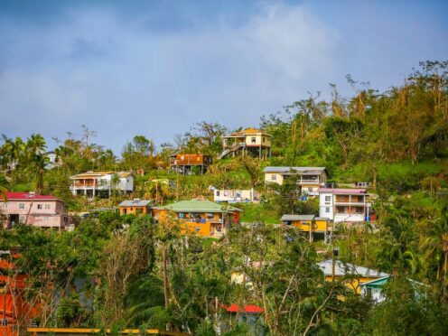 Many houses were damaged by Hurricane Beryl in St. Patrick, Grenada (Haron Forteau/AP)