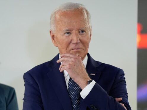 Joe Biden has insisted he has no intentions of pulling out of the race for the White House (AP Photo/Evan Vucci)