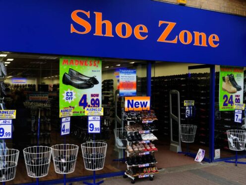 Shoe Zone said profits would come in lower than expected (PA)