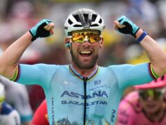Mark Cavendish won a record 35th Tour de France stage (Daniel Cole/AP)