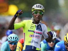 Eritrea’s Biniam Girmay made history with victory on stage three of the Tour de France (Daniel Cole/AP)
