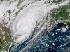 Tropical Storm Beryl over Texas (NOAA via AP)