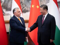 Hungary’s Prime Minister Viktor Orban paid a surprise visit to China (Hungarian PM’s Press Office//MTI via AP)