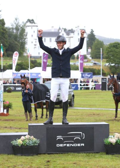 Wills enjoys the moment after another win at Blair Castle.