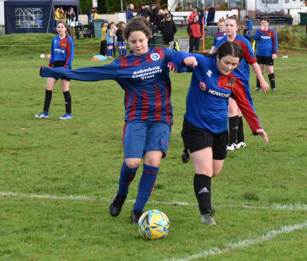 Action from Lochgilphead Red Star and South Lochaber Thistle.
