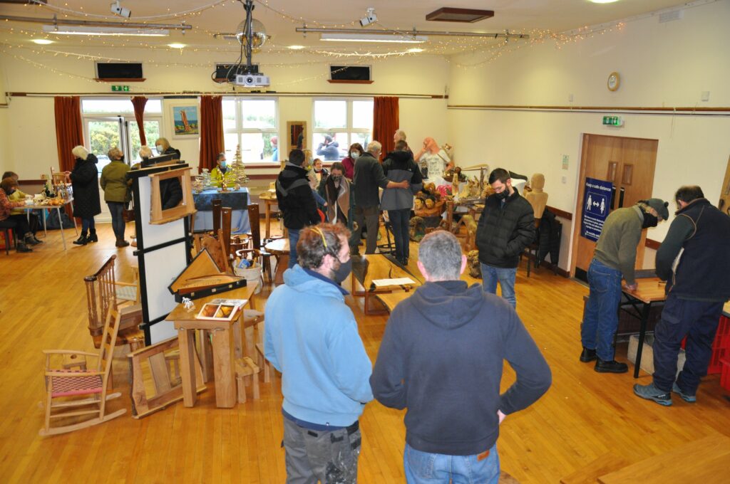 The village hall was filled with items for visitors to see in a relaxed and informal setting.