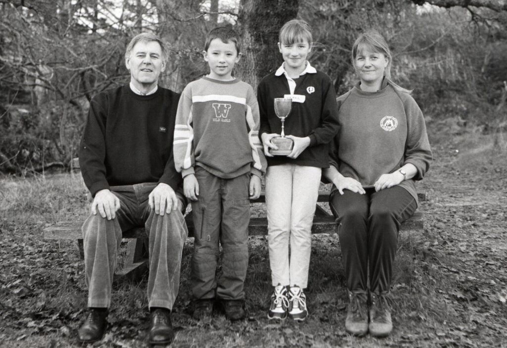This years Young Naturalist of the Year is Hazel Ramage who is shown with runner up, Robert Armstrong. They are joined by castle administrator Ken Thorburn and head ranger Kate Sampson.