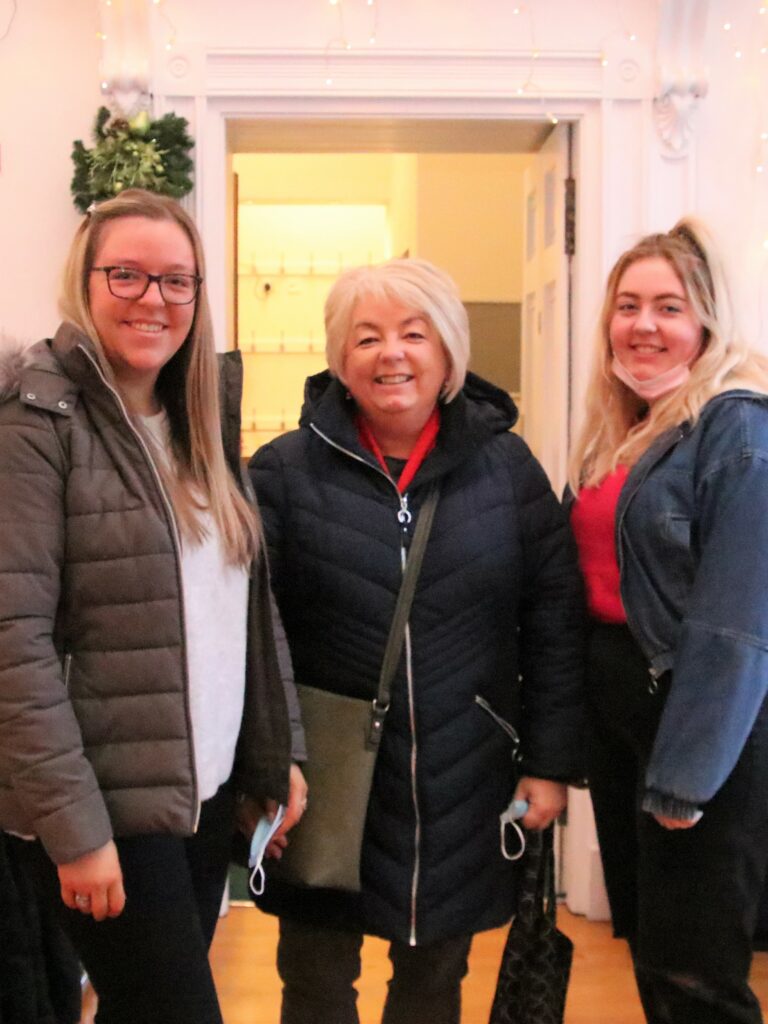 Rolline McKerral, centre, and her daughters Kym and Sally visited the market to pick up some goodies.