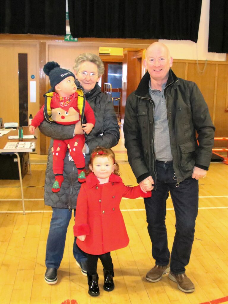 Willow and Harris Anderson attended the show with their grandparents Shona and Jimmy Anderson.