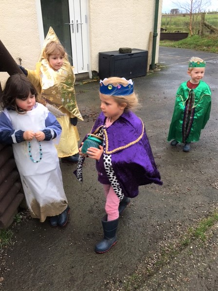 The Early Learning Centre children dressed as the wise men to present Jesus with their gifts of gold, frankincense and myrrh.