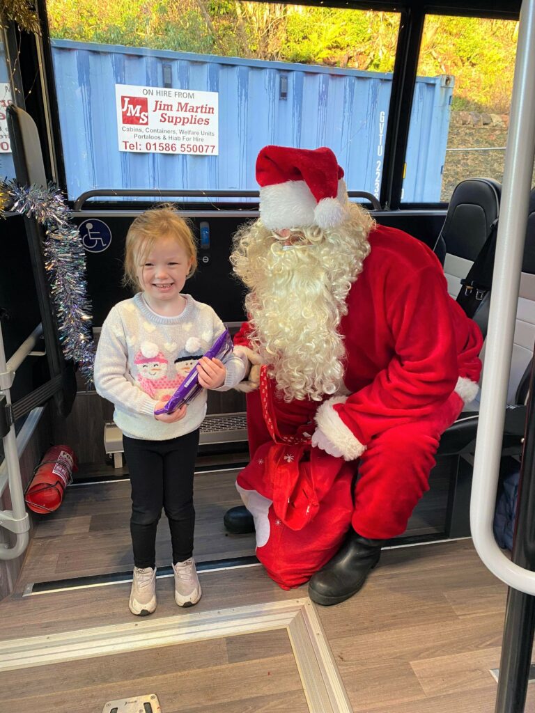 The children of Dalintober Early Learning Centre were delighted to meet Santa on West Coast Motors' Pingo bus.