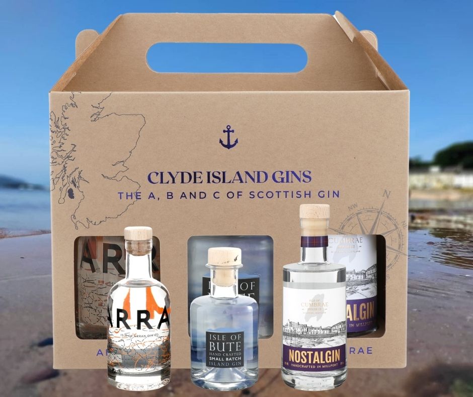 A collaborative effort between Arran, Bute and Cumbrae has resulted in the novel ABC package of Clyde island gins.