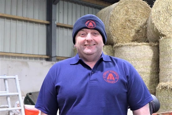 Arran Farmers Society chairman David Henderson, pictured wearing the branded clothing line.