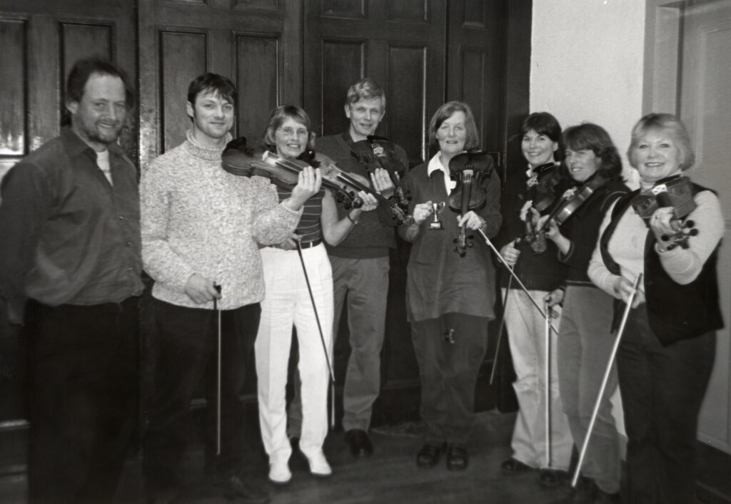 The Arran Fiddle Club performed three pieces in the instrumental section during the Arran Music Festival.