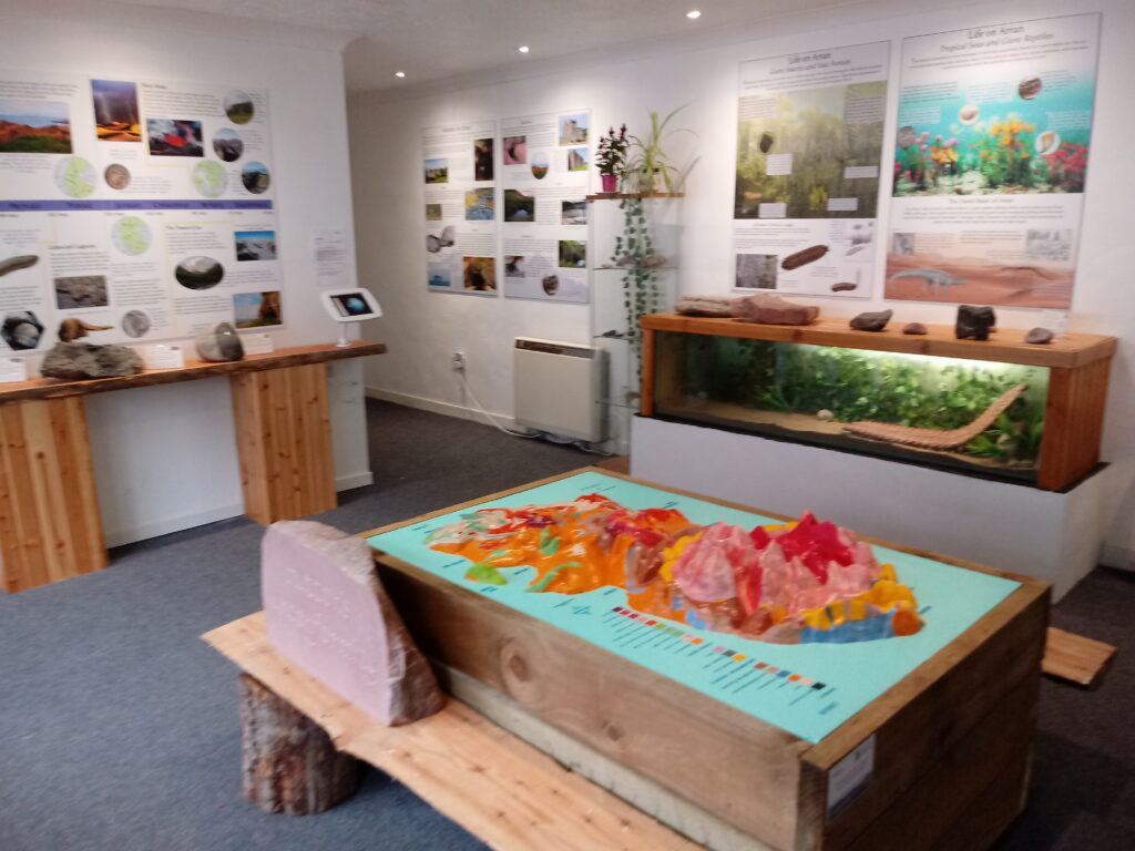 The Lochranza Interpretation Centre has a wealth of information about Arran’s geology.
