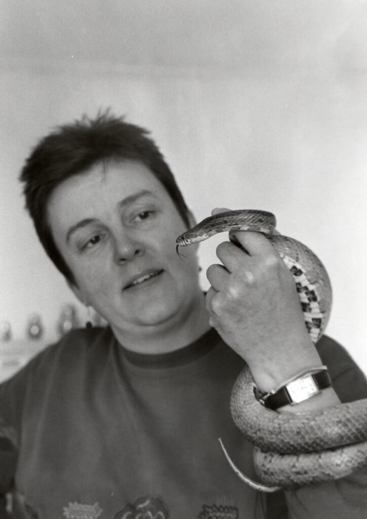 Samantha Boorer, pictured at home with her pet snake Mortimer, will be combining her love of Kilmory and the use of her Russian speaking skills to start a new business. Run from home, the business will provide Russians with insurance advice to help make sure they comply with legislation.