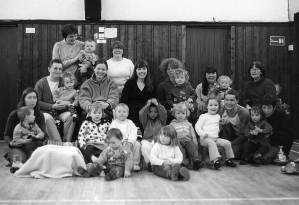 Mums and toddlers at the Brodick baby and toddler group held in Brodick Church hall.
