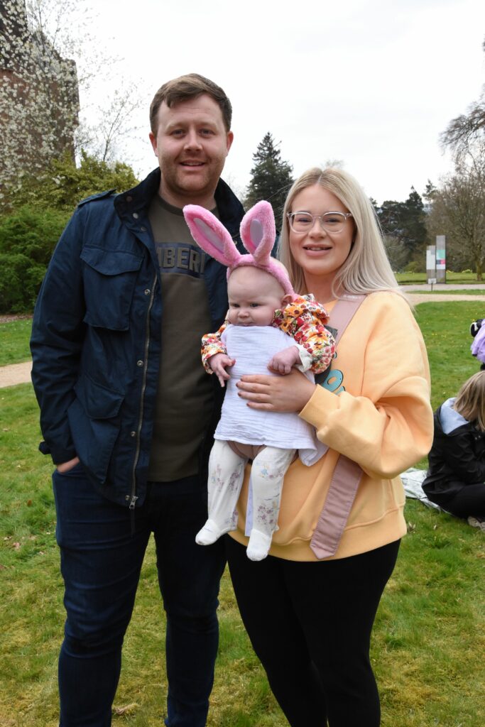 Enjoying their day at the castle were Jason Turnbull and Debra Kelly and little Lillie Turnbull.