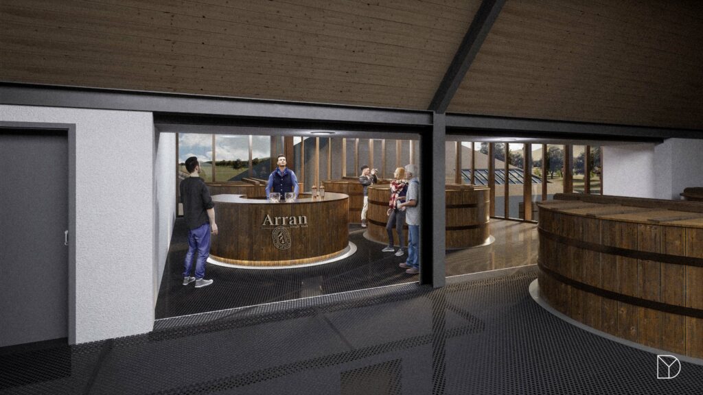 Visitors are shown in this image in the new washback extension. NO_B13distillery
