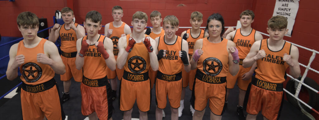 Lochaber Phoenix boxers who took part in the Home Show. Photograph: Iain Ferguson, alba.photos.