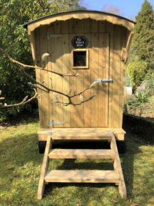 The Furbochs are travelling around Gigha in a shepherd's hut filled with fun activities.