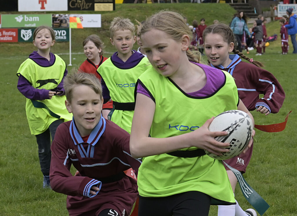 There were  great skills on display from all the players. Photograph: iain Ferguson, alba.photos

NO F19 Primaries Rugby 04