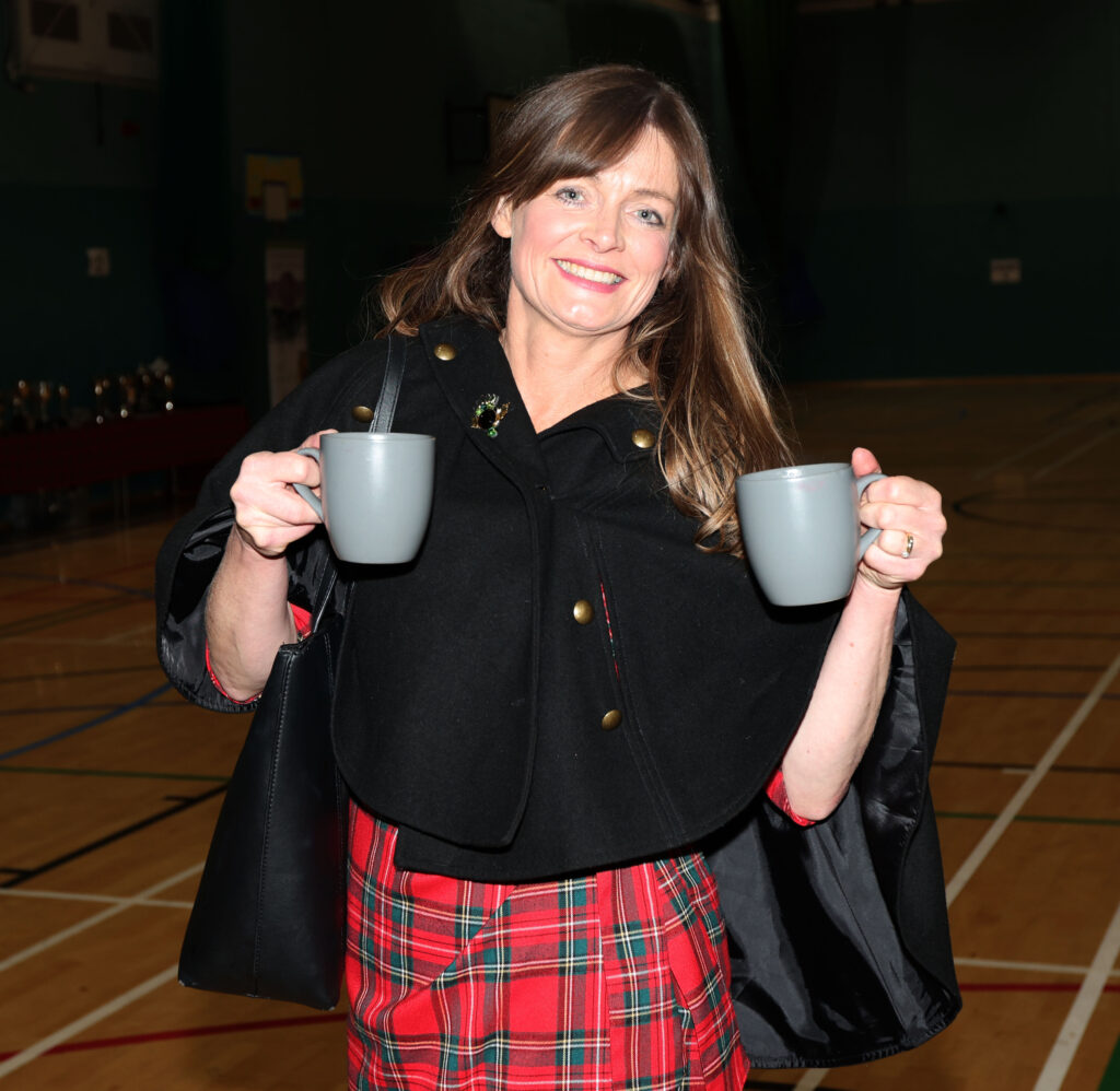 Judge Gillian Brough from Scone takes a tea break between dance Sunday sessions at the Atlantis Centre