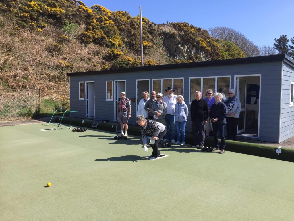 The throwing of the first jack of the season at the bowling club.