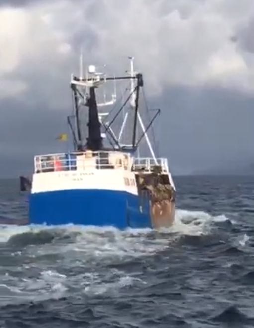 A screengrab from the video of the Star of Annan (with gear deployed) within the MPA, courtesy of the Crown Office.