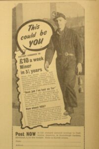 In 1952: Seventy years ago the National Coal Board was advertising for miners for Kintyre.