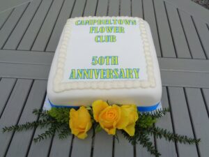 A special cake was made to mark the club's 50th anniversary.