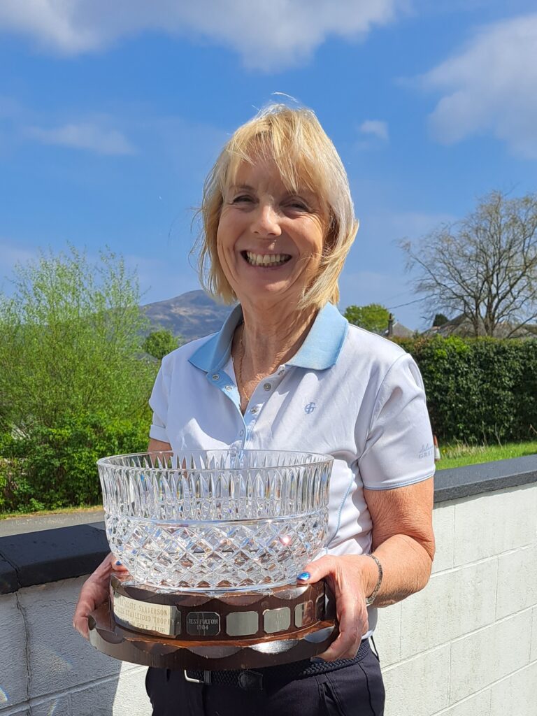 Shiskine's Alice Anderson, winner of the Josie Sanderson stableford competition at Lamlash.