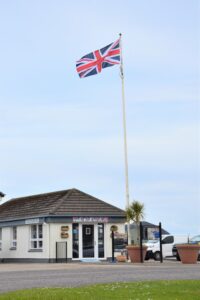 The Ukrainian flag, which has flown from the flag pole at the head of the Old Quay since the country was invaded by Russian forces in February, was replaced by the UK’s Union Flag during the Platinum Jubilee celebrations. Tea on the Quay café also displayed Union Flag bunting to mark the occasion.