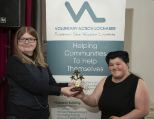Young Scot Volunteer of the Year, Sarah MacLeod (right). Photograph: Iain Ferguson, alba.photos NO F23 Voscar Young Scot award