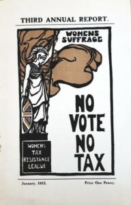 An example of a suffragette pamphlet, dated 1914-1918. Lochaber Archive Centre. NO F24 archive papers 02
