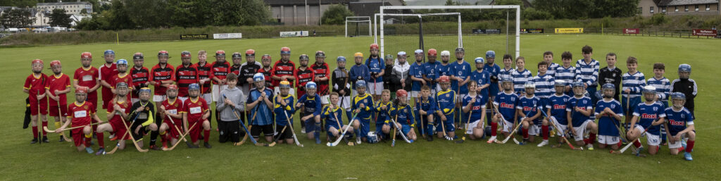 The teams who played in the Primary Schools' final at An Ard. Photograph: Iain Ferguson, alba.photos.