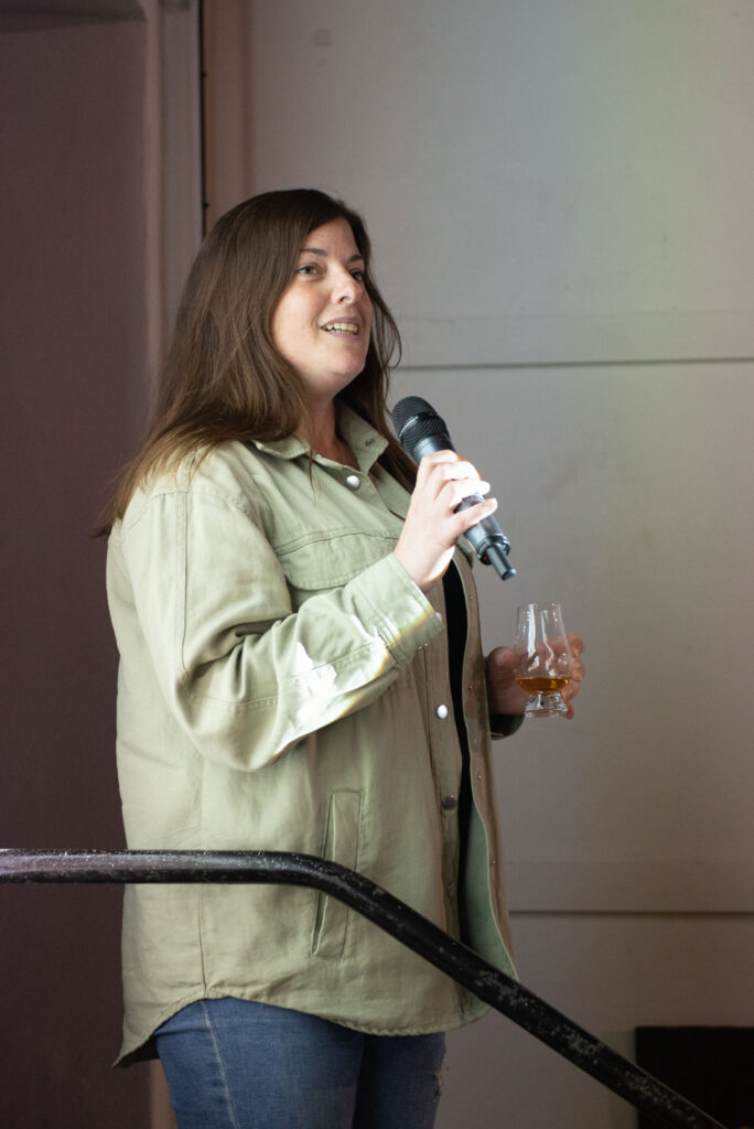 Special guest Becky Paskin hosted various events at Glen Scotia. Photograph: Raymond Hosie.