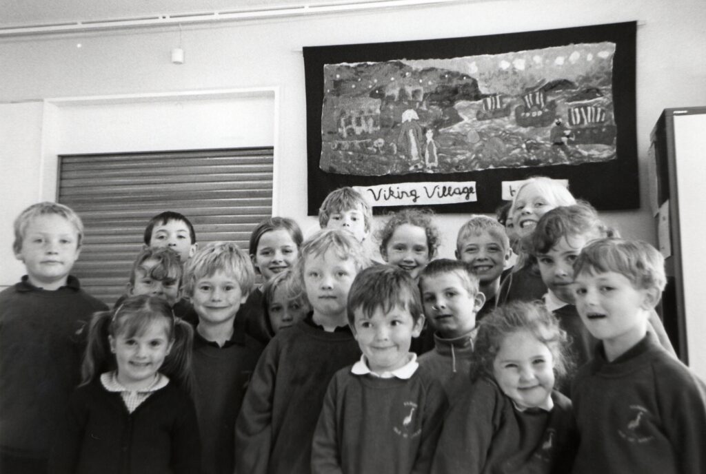 Kilmory Primary pupils said a sad goodbye to retiring island music teacher, Moira Starks who helped them with their concert which was Moira’s last school event after 30-years of teaching.