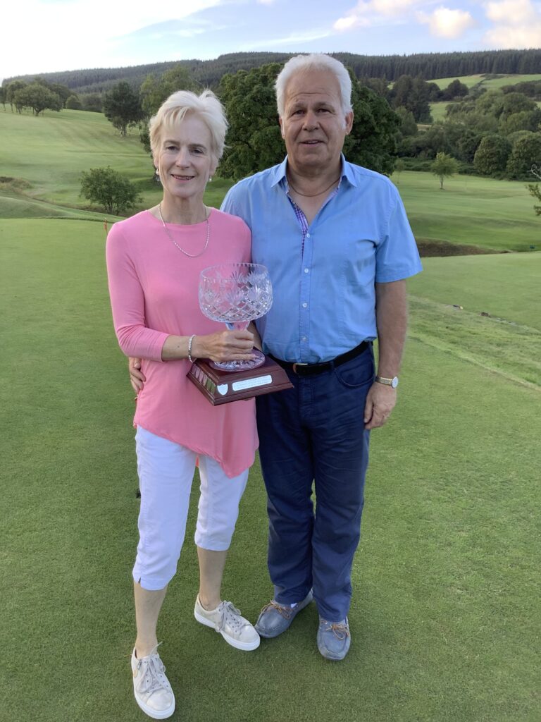 The winners of the island mixed fours competition at Lamlash were Val and Alistair Crawford.